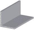 Vinkellist aluminium - 15 x 15 mm x 1 meter